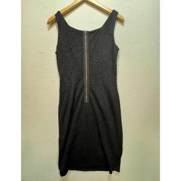 Adrianna Papell Bodycon Evening Dress Womens 6 Black Textured Sleeveless Sheath - Picture 9 of 13